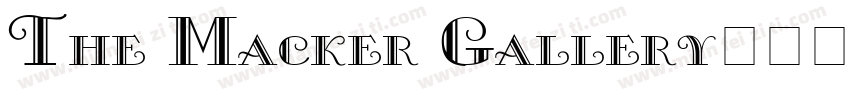 The Macker Gallery字体转换